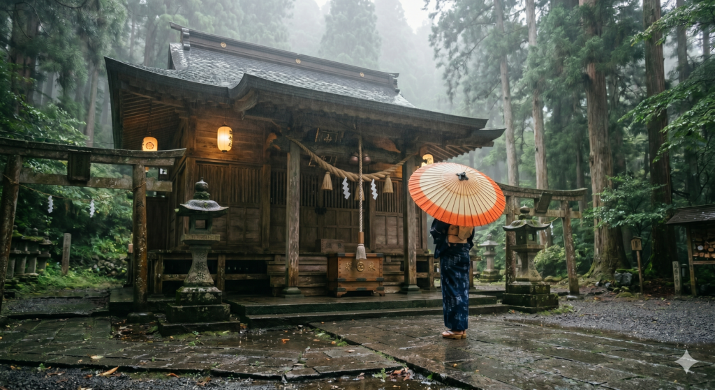 参拝で雨が降る時の考え方と心構えまとめ